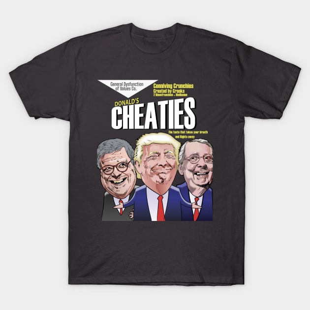 Trump Cheaties Serial T-Shirt by dave-ulmrolls